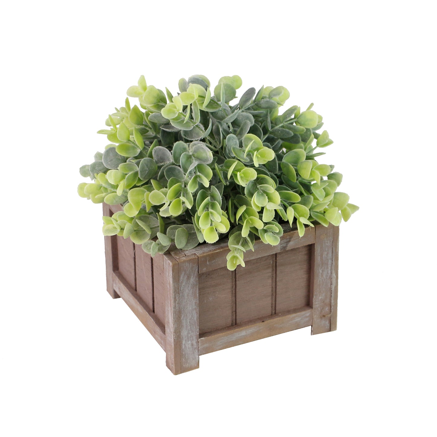 Bliss Lifelike Plant in Rustic Wooden Pot